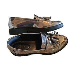 Bandolino Sleek Franny Deep Lug Loafers Pewter Size US 11